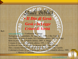 Slide 1 - Centro Studi Biblici