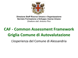 Common Assessment Framework Griglia Comune di Autovalutazione