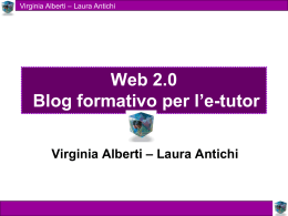 Web 2.0 - Blog formativo per l`e
