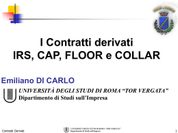 Contratto SWAP - Facoltà di Economia