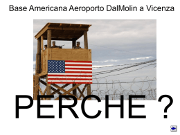 Base Americana aeroporto Dal molin