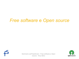 Free software e Open source