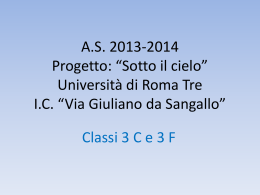sotto il cielo_3F_3C - Istituto Comprensivo "Via Giuliano da Sangallo"