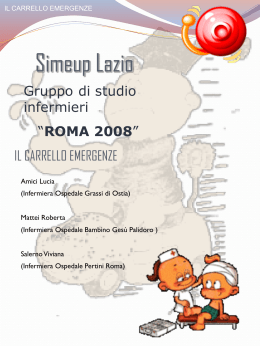 IL CARRELLO EMERGENZE