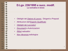 Il DLgv230 in breve