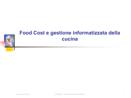 Food Cost e gestione informatizzata della cucina