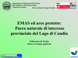 EMAS ed aree protette: Parco naturale di interesse