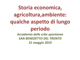 Storia economica, agricoltura, ambiente Petritoli