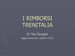 I RIMBORSI TRENITALIA