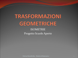 TRASFORMAZIONI GEOMETRICHE
