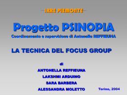 La tecnica del Focus Group