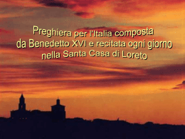Preghiera quotidiana alla S.V.di Loreto