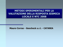 Metodi sperimentali per la valutazione della risposta