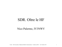 SDR. Oltre le HF