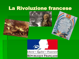 Capitolo 13) La Rivoluzione Francese