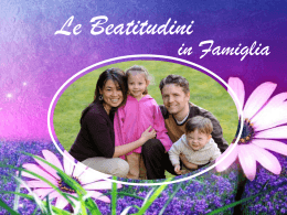 Le Beatitudini in Famiglia