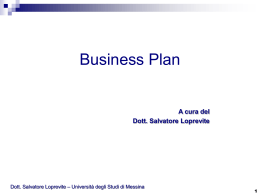 Il business plan &ndash; parte quantitativo monetaria