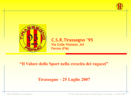 Il Valore dello Sport nella crescita dei ragazzi