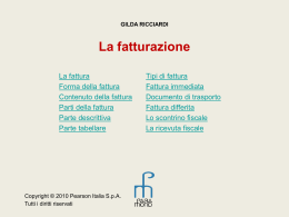LA FATTURAZIONE