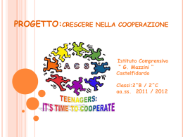 crescere nella cooperazione - Istituto Comprensivo Mazzini