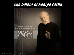 Una lettera di George Carlin