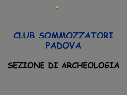 ARMI BIANCHE - Club Sommozzatori Padova