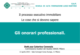 Intervento a cura di Caterina Cerenzia