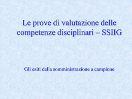 L`esito della somministrazione - laboratorioaltierospinelli.org