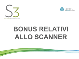 Bonus per l`Operatore dello Scanner
