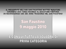 Diapositiva 1 - San Faustino