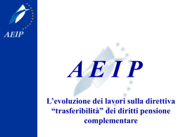 L`AEIP - Osservatorio INCA CGIL per le politiche sociali in Europa
