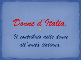 IV A Linguistico - Donne d`Italia