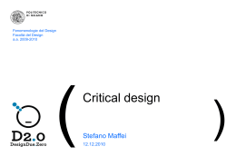 Critical Design - newitalianlandscape