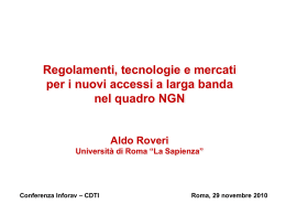 INTRODUZIONE ALLE RETI DI TELECOMUNICAZIONE