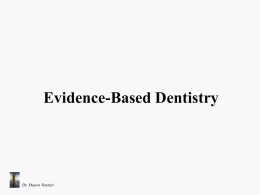Evidence Based Dentistry - Endodonzia Dr. Mauro Venturi Home