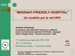 La s@lute in rete - Intervento di Antonio Chiarenza