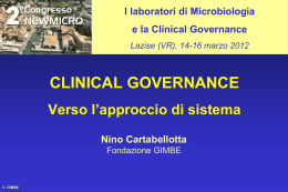 Clinical Governance verso l`approccio di sistema _N