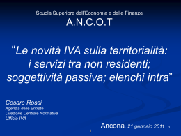 Territorialit&agrave; 2011