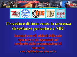 SOSTANZE PERICOLOSE
