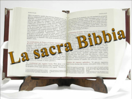 La Sacra BIBBIA - Risorse didattiche