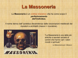 La Massoneria - Liceo Socrate