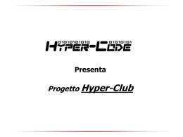 Agenda Progetto Hyper-Club - Hyper-Code