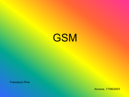 Sistemi radiomobili GSM