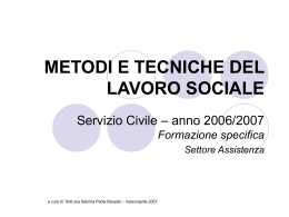 L`animatore - Servizio Civile