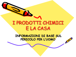 i prodotti chimici e la casa - Liceo Artistico Statale "C.Levi" MATERA