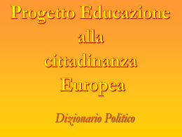 Dizionario Unione Europea - Istituto Superiore "Lagrangia", Vercelli