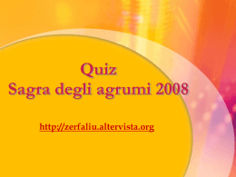 Zerfaliu - Quiz sagra degli agrumi 2008