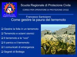Diapositiva 1 - Protezione Civile Regione Campania