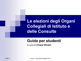Le elezioni degli Organi Collegiali di Istituto e delle Consulte