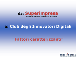 Presentazione SI Club innovatori digitali